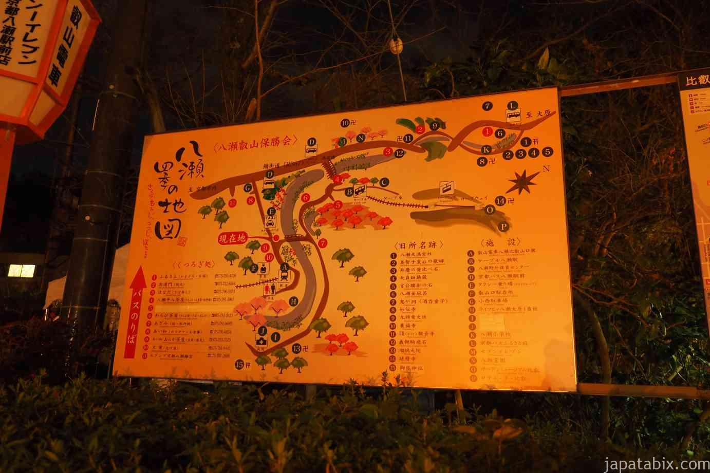 京都 紅葉 瑠璃光院 夜間特別拝観 地図
