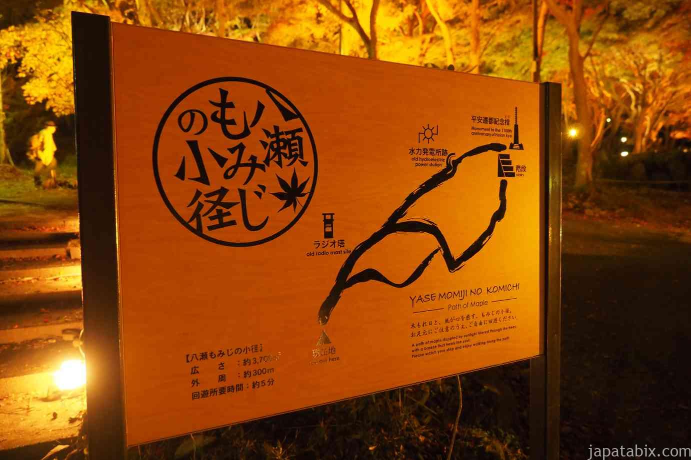 京都 紅葉 瑠璃光院 夜の八瀬もみじの小径