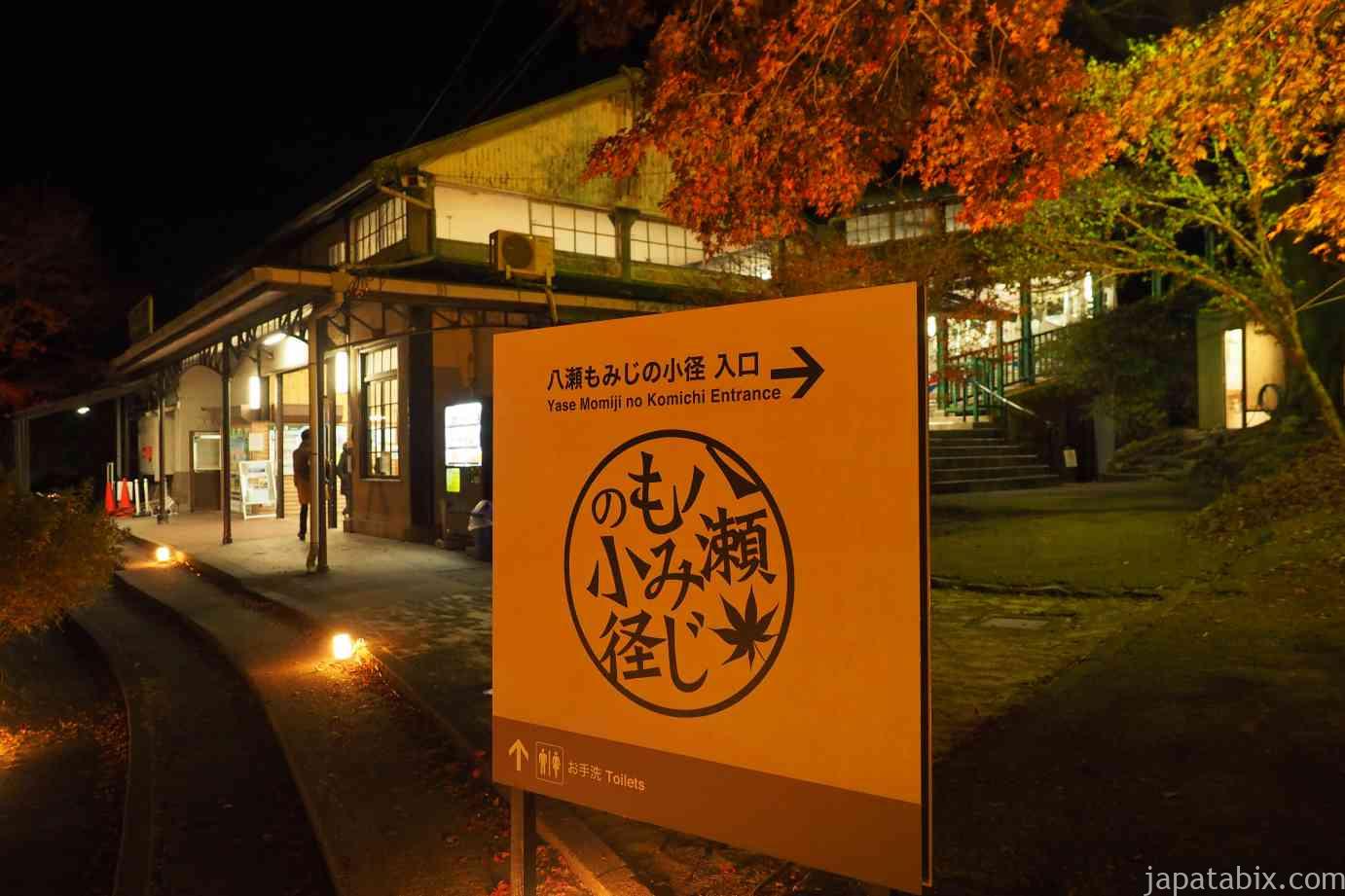 京都 紅葉 瑠璃光院 夜の八瀬もみじの小径