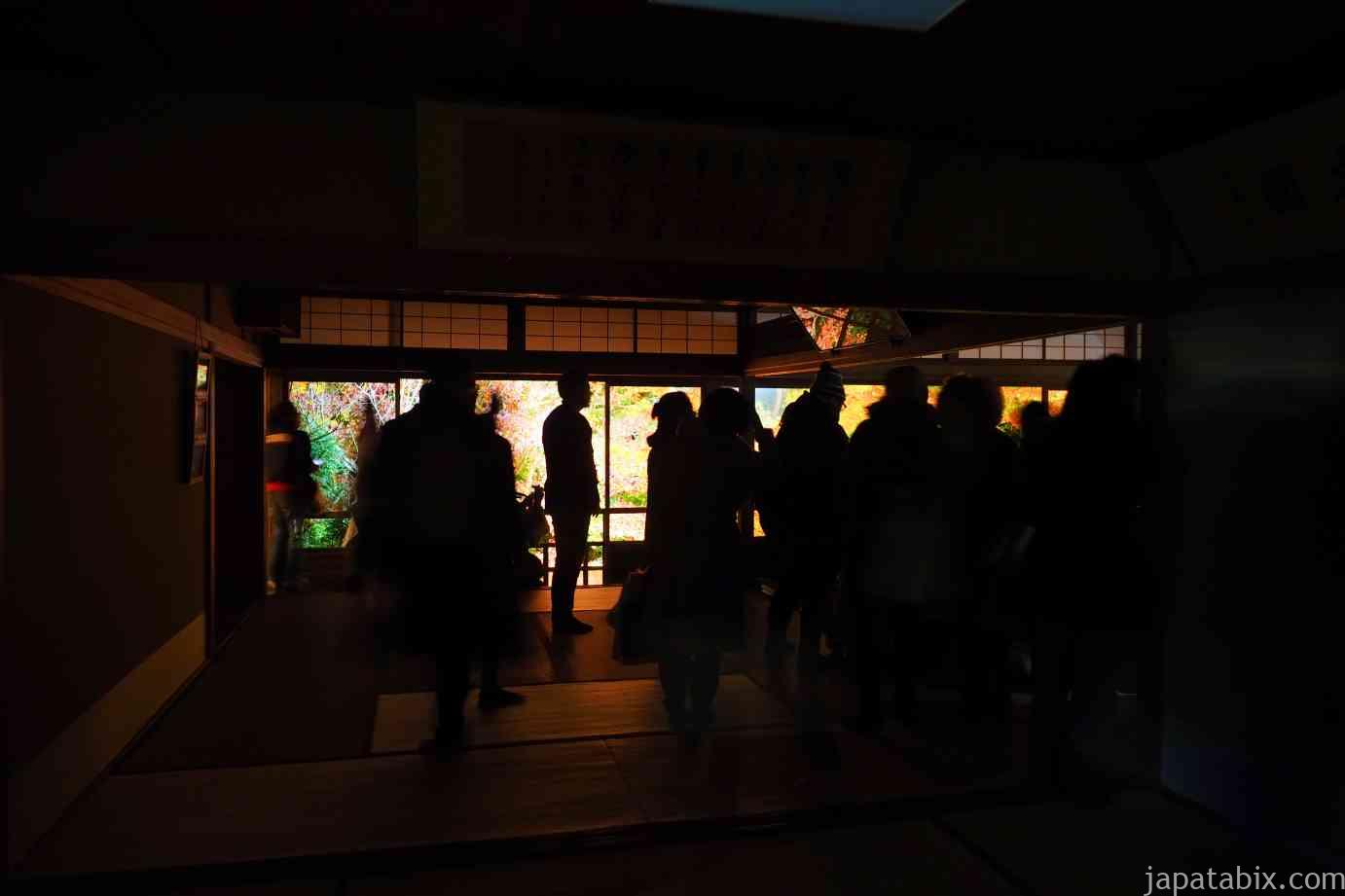 京都 紅葉 瑠璃光院 夜間特別拝観 書院２階