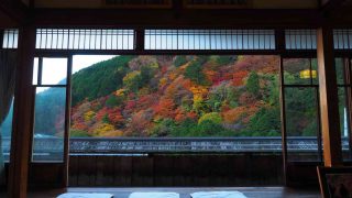 京都 西山 善峯寺 書院から見た紅葉