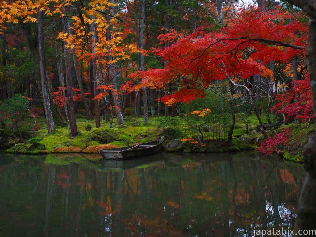 京都 苔寺 西芳寺の紅葉