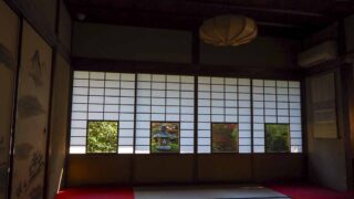 京都 雲龍院 しき紙の景色
